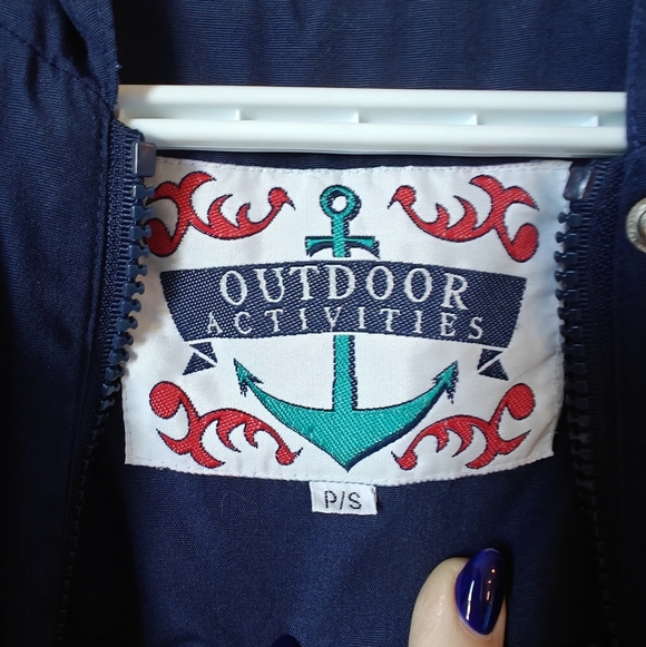 OUTDOOR ACTIVITIES Women's Navy Jacket - Picture 3 of 4